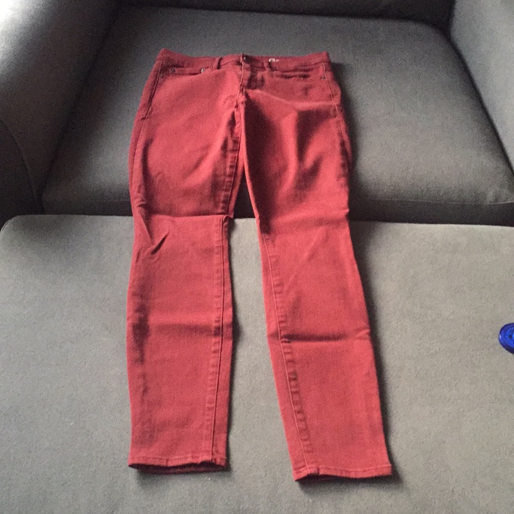 GAP 28r Maroon Jean Leggings